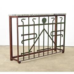 French 19th Century Iron Railing Console - 4371844