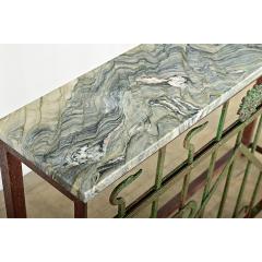 French 19th Century Iron Railing Console - 4371847