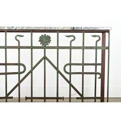 French 19th Century Iron Railing Console - 4371855