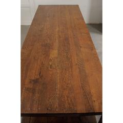 French 19th Century Large Oak Drapery Table - 1794784