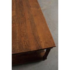 French 19th Century Large Oak Drapery Table - 1794804