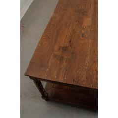 French 19th Century Large Oak Drapery Table - 1794810