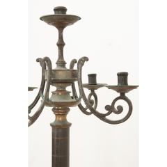 French 19th Century Large Toleware Candelabra - 2953120