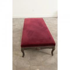 French 19th Century Large Upholstered Bench - 2814609