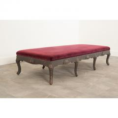 French 19th Century Large Upholstered Bench - 2814636