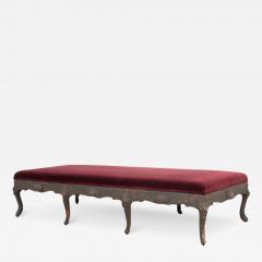 French 19th Century Large Upholstered Bench - 2828391