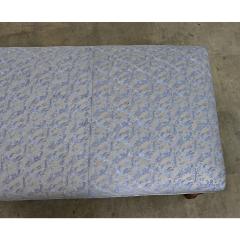 French 19th Century Long Bench in Fortuny Fabric - 4663613