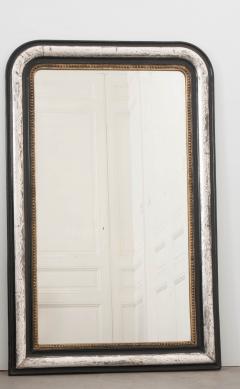 French 19th Century Louis Philippe Argent and Ebonized Mirror - 1114199