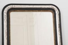 French 19th Century Louis Philippe Argent and Ebonized Mirror - 1114203