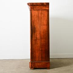 French 19th Century Louis Philippe Burl Walnut Tall Chest - 4415655
