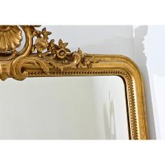 French 19th Century Louis Philippe Gilt Mantel Mirror - 4542096