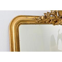 French 19th Century Louis Philippe Gilt Mantel Mirror - 4542098