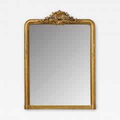 French 19th Century Louis Philippe Gilt Mantel Mirror - 4581684