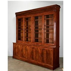French 19th Century Louis Philippe Mahogany Bibliotheque - 4342404