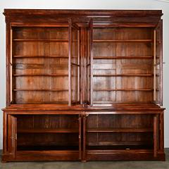 French 19th Century Louis Philippe Mahogany Bibliotheque - 4342413