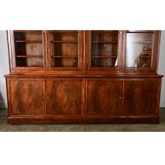 French 19th Century Louis Philippe Mahogany Bibliotheque - 4342442