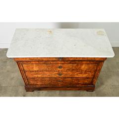 French 19th Century Louis Philippe Marble Top Commode - 4342420