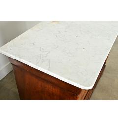 French 19th Century Louis Philippe Marble Top Commode - 4342445