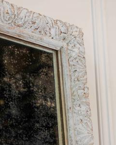French 19th Century Louis XIV Style Carved Wood and Stucco Mirror - 4758088