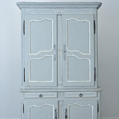 French 19th Century Louis XV Painted Buffet a Deux Corps - 4798051