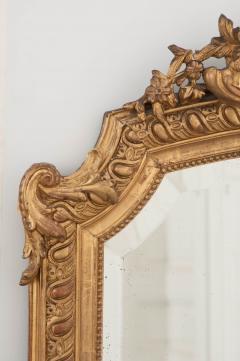 French 19th Century Louis XV Style Gold Gilt and Beveled Glass Mantel Mirror - 1002111