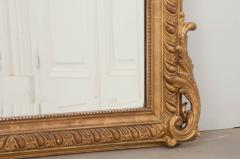 French 19th Century Louis XV Style Gold Gilt and Beveled Glass Mantel Mirror - 1002113