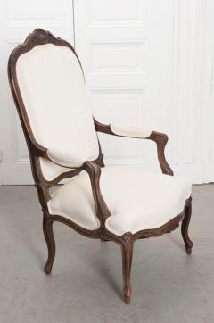 French 19th Century Louis XV Style Upholstered Armchair - 1827666