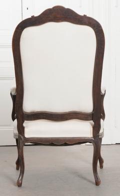 French 19th Century Louis XV Style Upholstered Armchair - 1827670
