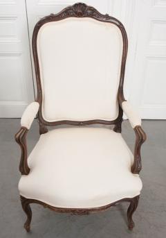 French 19th Century Louis XV Style Upholstered Armchair - 1827673