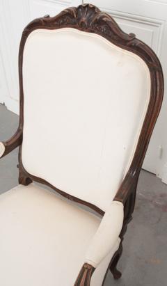 French 19th Century Louis XV Style Upholstered Armchair - 1827684