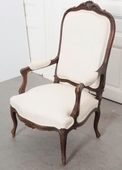 French 19th Century Louis XV Style Upholstered Armchair - 1827685