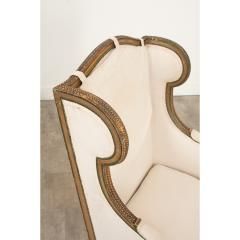 French 19th Century Louis XVI Bergere A Oreilles - 3314226