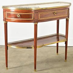 French 19th Century Louis XVI Mahogany Demilune Console - 4244123