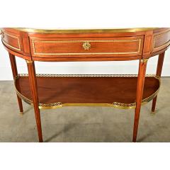 French 19th Century Louis XVI Mahogany Demilune Console - 4244134