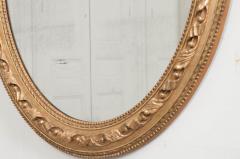 French 19th Century Louis XVI Oval Giltwood Mirror - 1460776