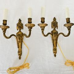 French 19th Century Louis XVI Style Bronze Sconces - 3946995