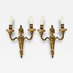 French 19th Century Louis XVI Style Bronze Sconces - 3978872