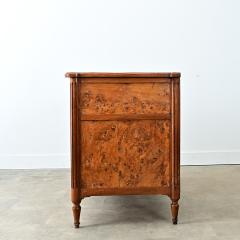 French 19th Century Louis XVI Style Burl Walnut Commode - 4811867