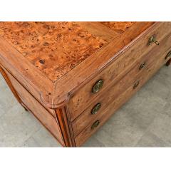 French 19th Century Louis XVI Style Burl Walnut Commode - 4811880