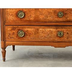 French 19th Century Louis XVI Style Burl Walnut Commode - 4811882