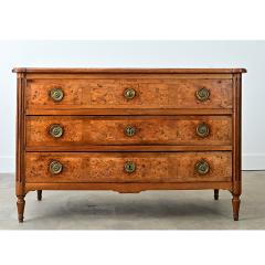 French 19th Century Louis XVI Style Burl Walnut Commode - 4811932