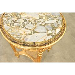 French 19th Century Louis XVI Style Gilt Gueridon - 4442262