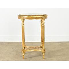 French 19th Century Louis XVI Style Gilt Gueridon - 4442267
