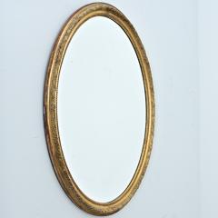 French 19th Century Louis XVI Style Giltwood Oval Mirror - 4811571
