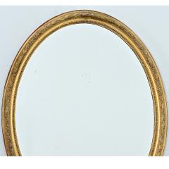 French 19th Century Louis XVI Style Giltwood Oval Mirror - 4811574