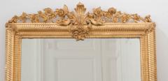 French 19th Century Louis XVI Style Gold Gilt Mirror - 1021364