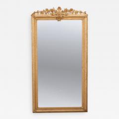 French 19th Century Louis XVI Style Gold Gilt Mirror - 1022292