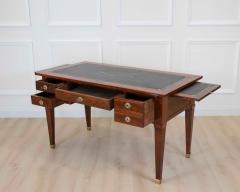 French 19th Century Louis XVI Style Leather Top Desk - 4707348
