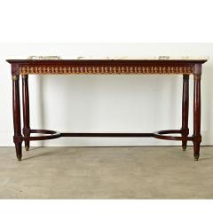 French 19th Century Louis XVI Style Mahogany Center Table - 3957878