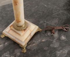 French 19th Century Louis XVI Style Marble Lamp - 1529376